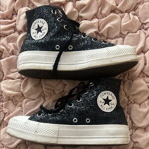 Converse Black and White High-Top Sneakers